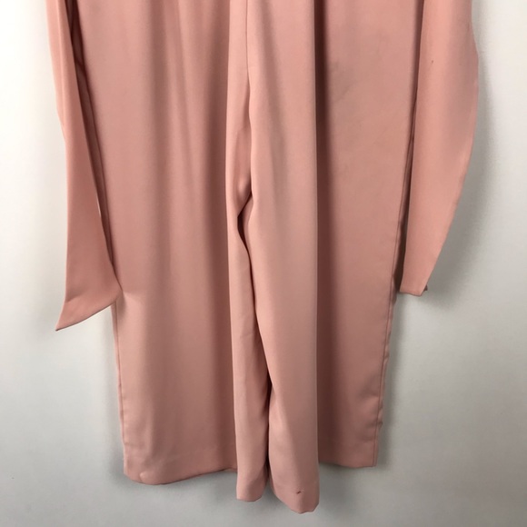Tahari Blush Pink Self Tie Sleeveless Jumpsuit - Picture 11 of 16